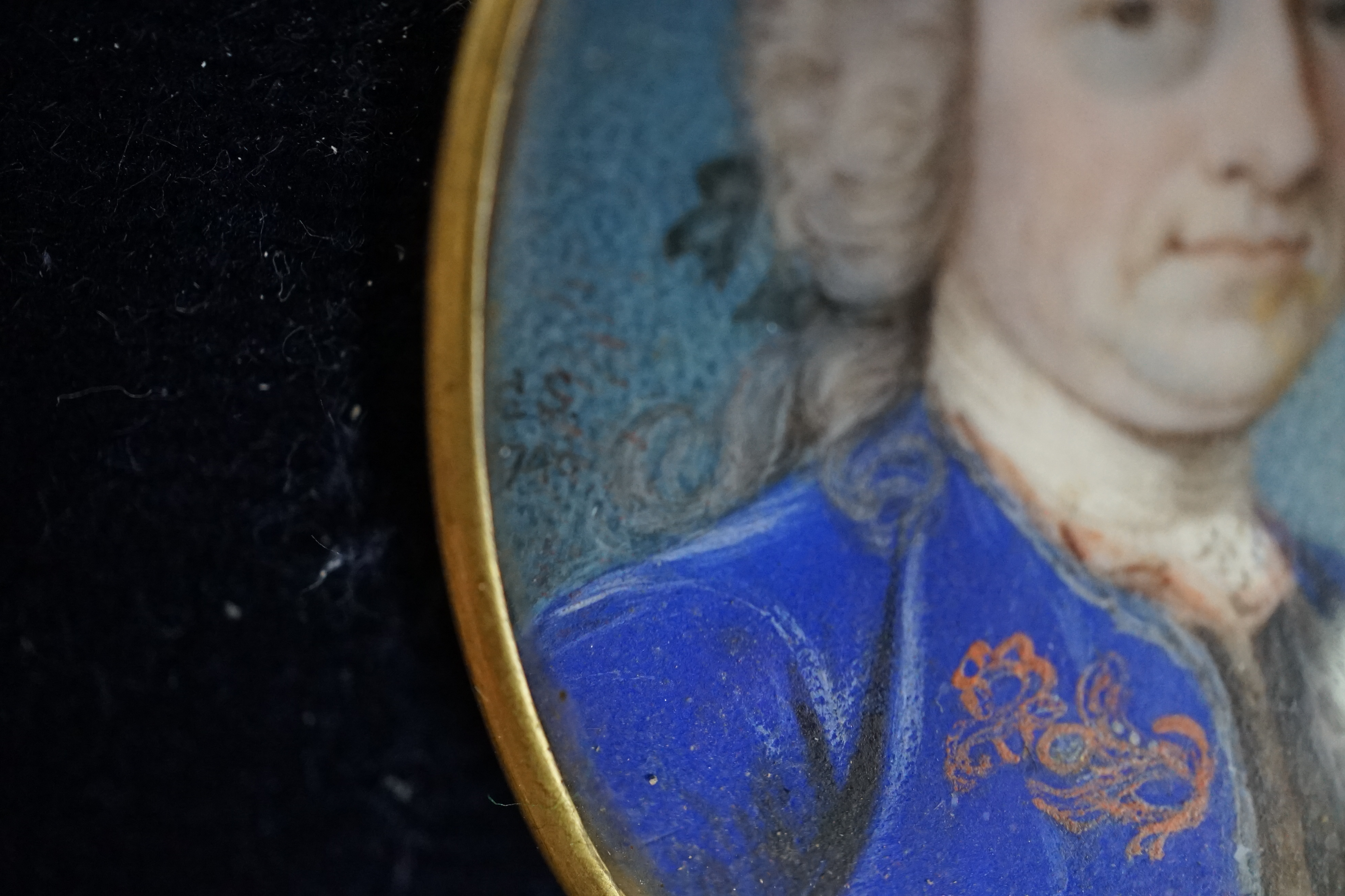 Gervase Spencer (c.1715-1763), Miniature portrait of Admiral Lord Hawke, watercolour on ivory